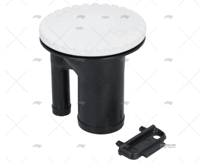 TAMPÃO DE COMBUSTÍVEL 1-1/2" RETO BRANCO PERKO