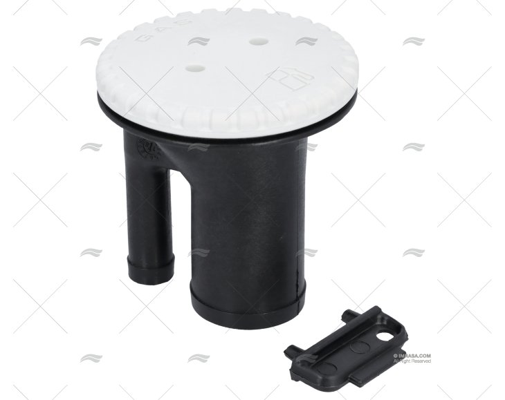 TAPON DE GAS 1-1/2" RECTO BLANCO PERKO