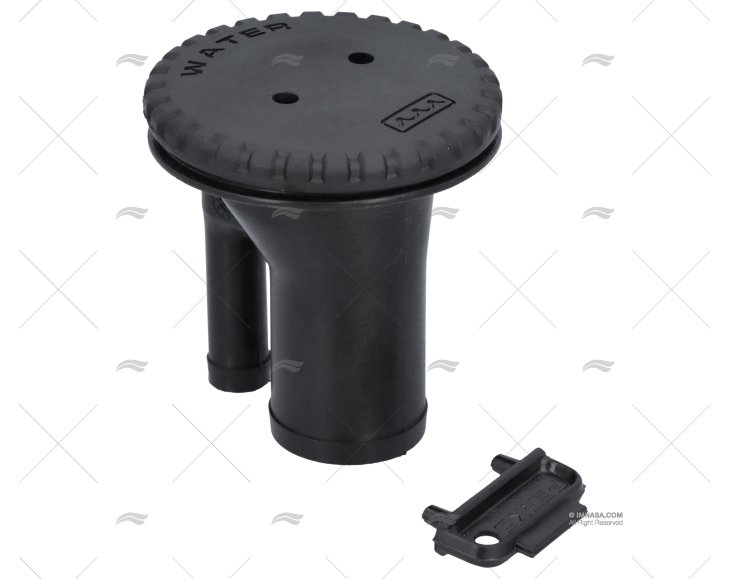 TAPPO DI SCARICO VENTILATO 1-1/2\" DRITTO NERO PERKO