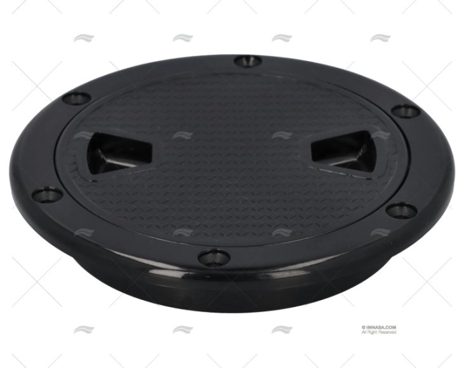 TAMPA REGISTO REDONDO ABS PRETO 141mm