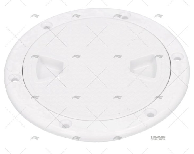 TAMPA REGISTO REDONDO ABS BRANCA 141mm
