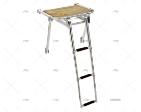 PLATAFORMA INOX C/ESCALERA TELES.