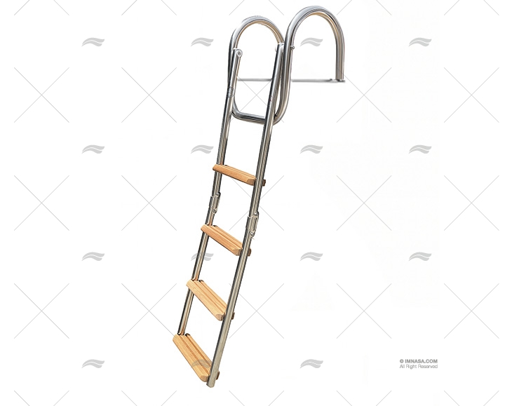 ESCALERA 4 PELD. PLEGABLE AGARRADEROS