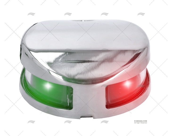 LUZ BICOLOR HORIZONTAL.2NM INOX LED 10-30V