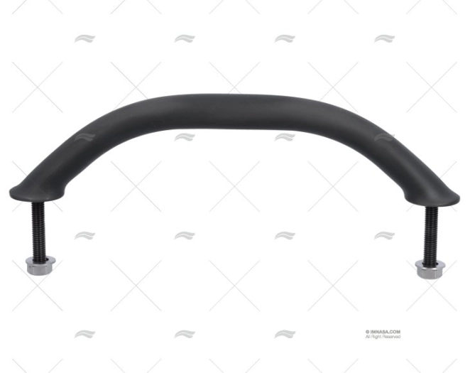 CORRIMÃO OVAL INOX PRETO 220mm