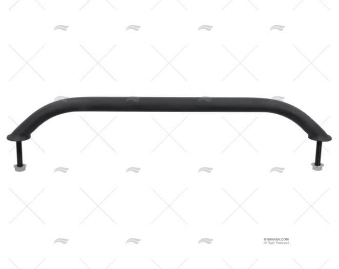 CORRIMÃO OVAL INOX PRETO 405mm