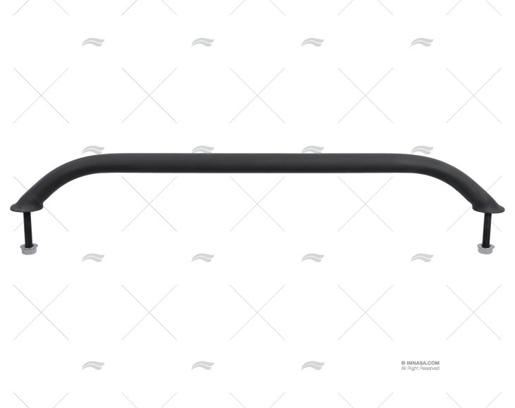 CORRIMANO OVALE INOX NERO 458mm