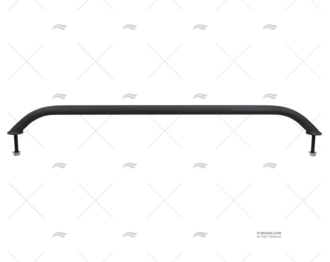 CORRIMÃO OVAL INOX PRETO 610mm