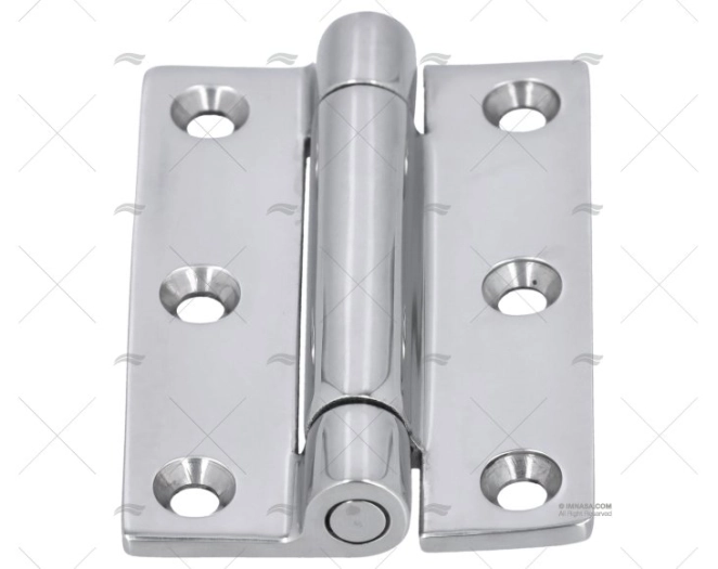 TORQUE HINGE TOP PIN SS 316 51x76mm