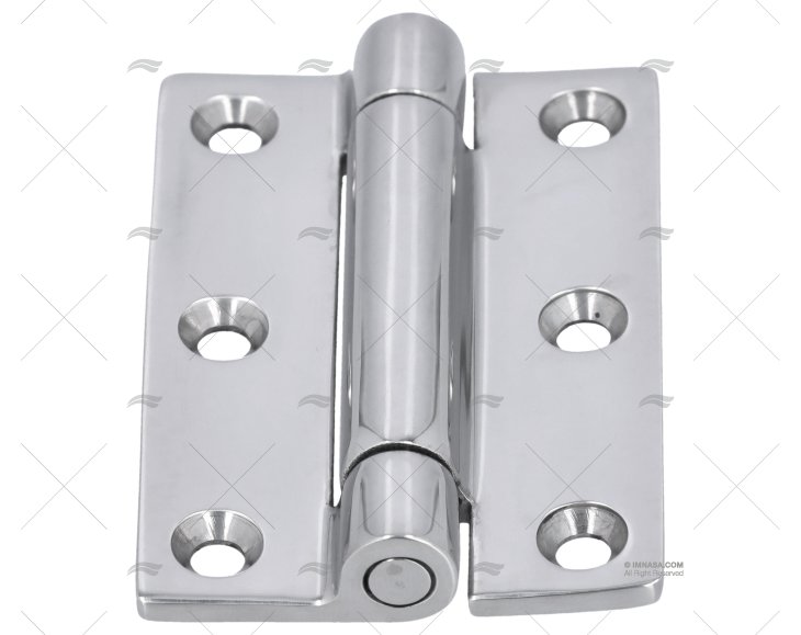 DOBRADIÇA INOX 316 C/FRICÇÃO PINO.SUP 51x7