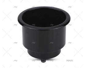 CUP HOLDER SS 316 BLACK 3-5/16"