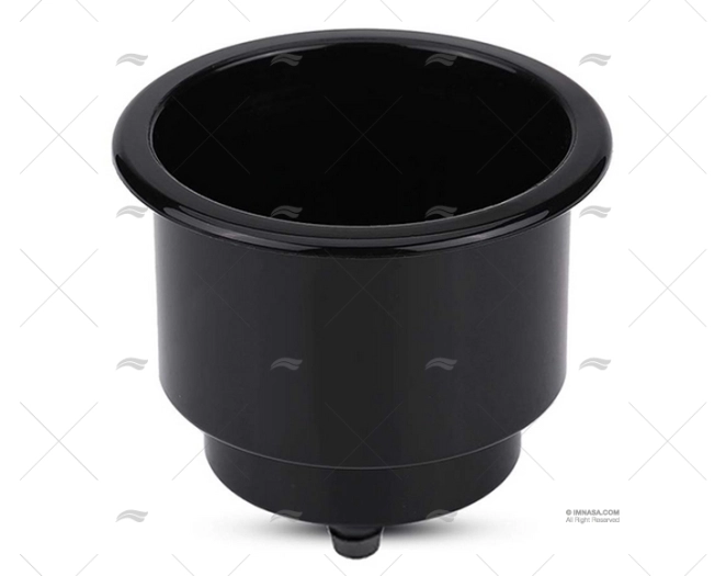 SOTTOBICCHIERE INOX 316 NERO 3-5/16" C/LUCE AZZURRA
