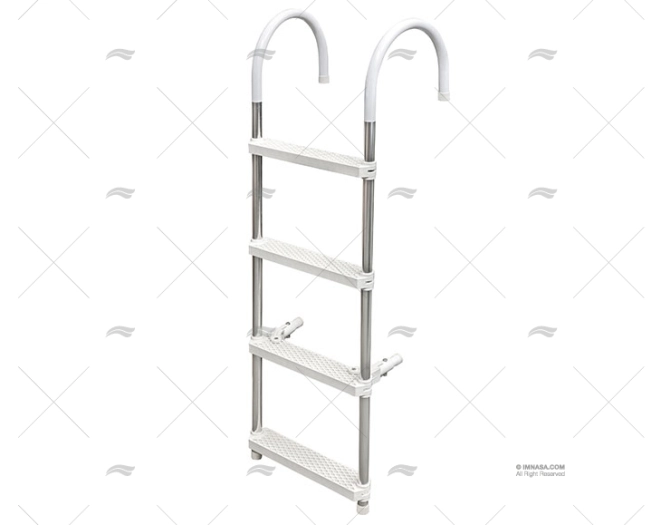 ESCALERA 4 PELD. ALUMINIO EXTRAIBLE