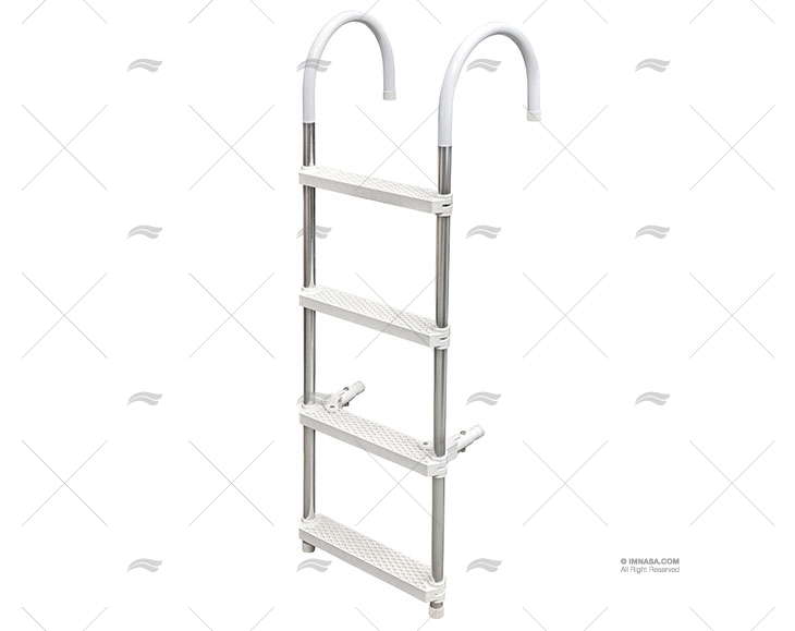ESCALERA 4 PELD. ALUMINIO EXTRAIBLE