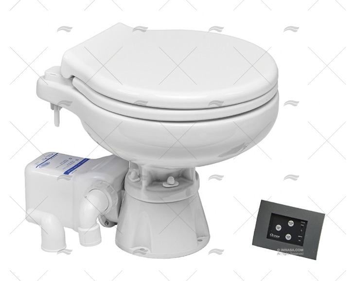 ELECTRIC TOILET  12V SPACE SAVER SILENT OCEAN TECHNOLOGIES