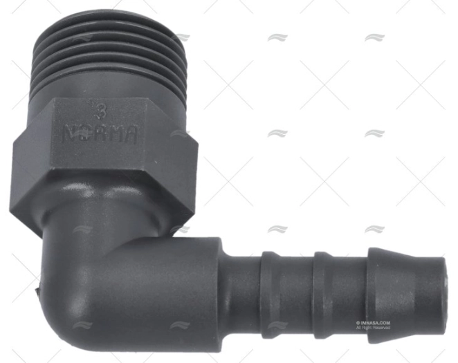 RACCORDO 3/8\"    CONNESSIONE  8mm PL \"L\" (4u) NORMA