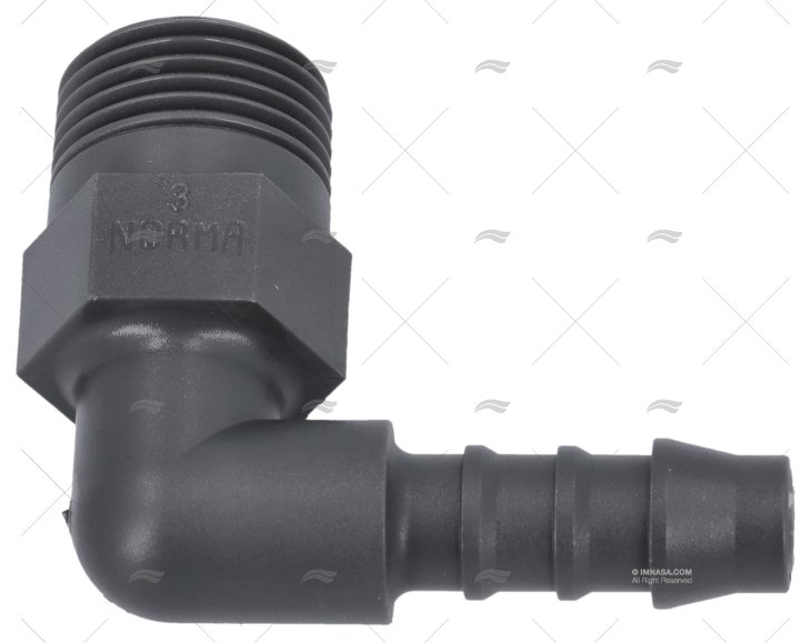 RACCORD 3/8\"    CONEXÃO  8mm PL \"L\" (4u) NORMA