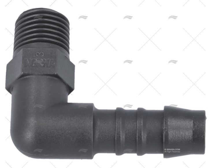 RACCORDO 1/4\"NPT CONNESSIONE 10mm PL \"L\" (4u) NORMA