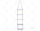 FOLDING LADDER IN PLASTIC AND ROPE