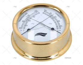 IMN THERMOMETER-HYGROMETER. BRASS DIAL 9 IMNASA