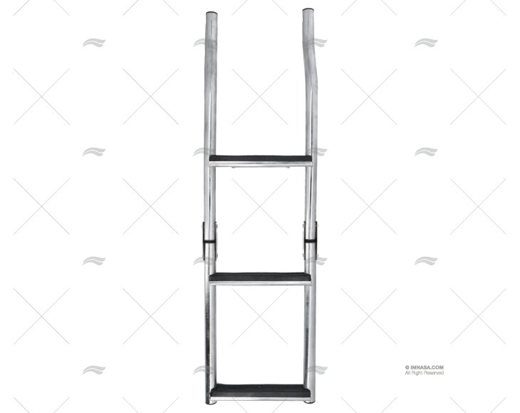 ESCALERA PLEGABLE INOX 3 PELDAÑOS