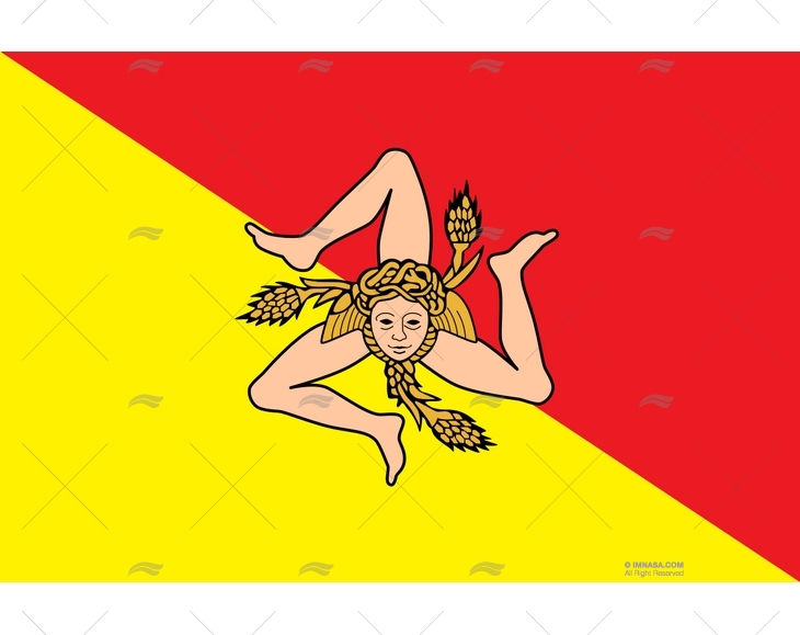 SICILIA FLAG 75x 50cm ADRIA BANDIERE