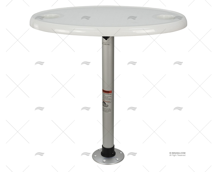 ENSEMBLE TABLE OVALE ÉLECTRIFIÉE