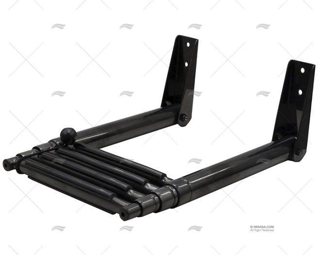 ESCALERA 4 PELD. TELESCOPICA 254mm NEGRA