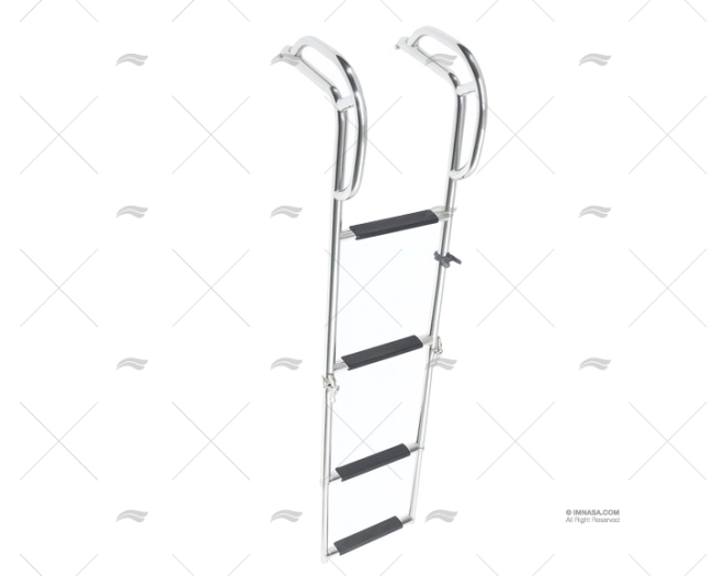 ESCALERA 4 PELD. EXTRAIBLE AGARRADEROS