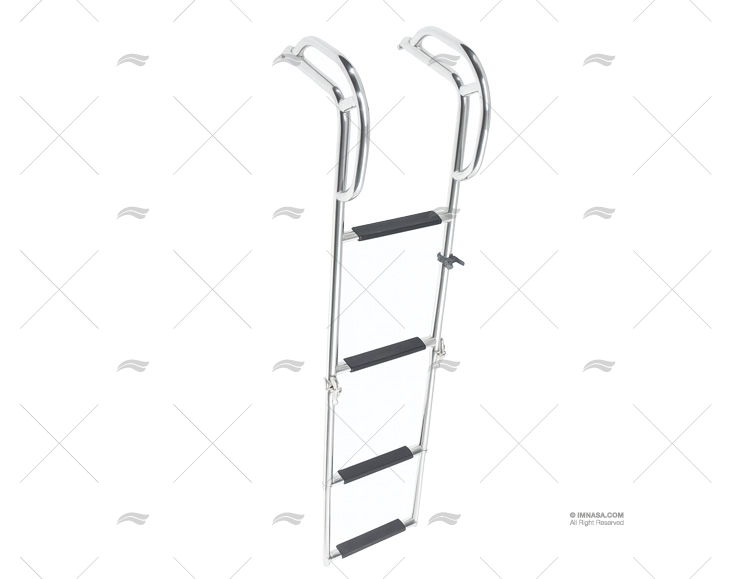ESCALERA 4 PELD. EXTRAIBLE AGARRADEROS