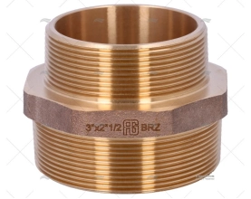 NÍPEL BRONZE M-M 3"-2"1/2 GUIDI