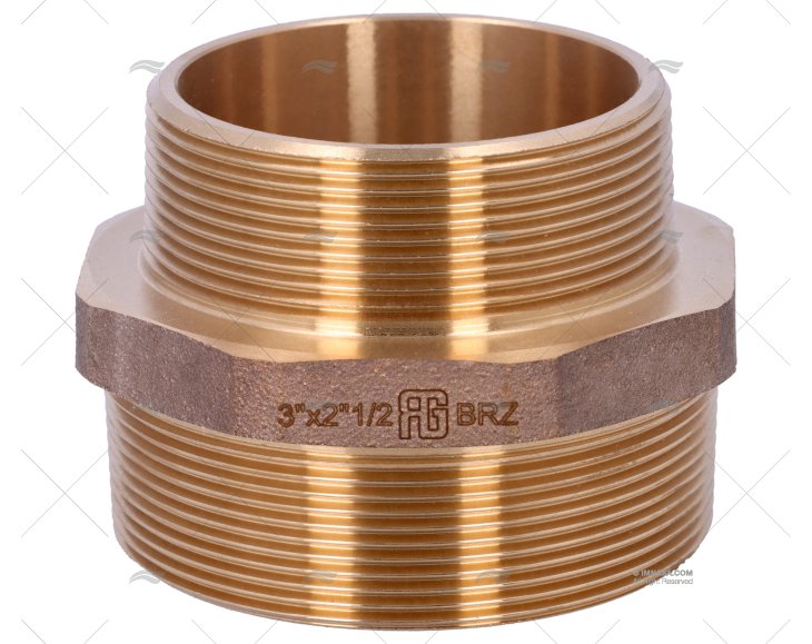 NIPPLO BRONZO M-M 3"-2"1/2 GUIDI