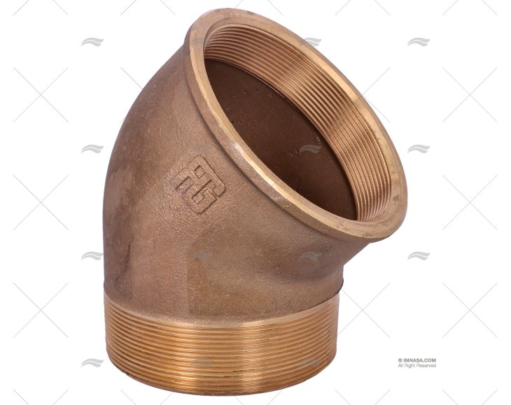 GOMITO BRONZO M-H 45º 4" GUIDI