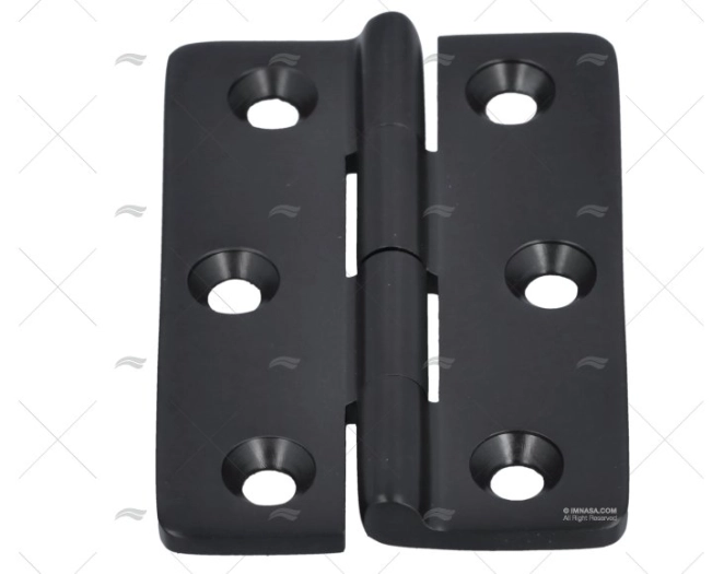 DOBRADIÇA  PRETA 76.5x50mm INOX 316 MARINE TOWN