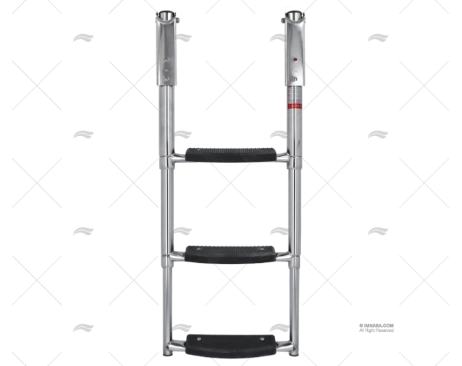 TELESCOPING DROP LADDER 3 WIDE STEPS INO