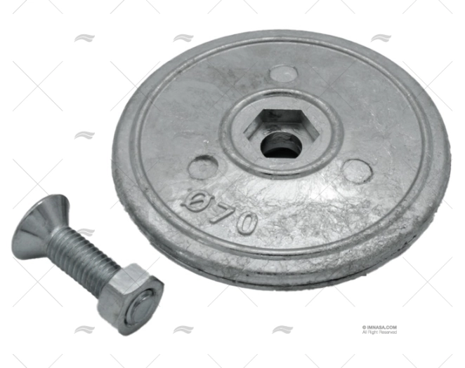 ZINC DOUBLE DISC ANODE D.70MM GUARDIAN