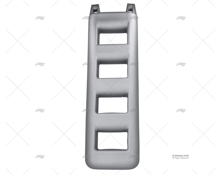 ESCALERA 4 PELD. HINCHABLE GRIS IMNASA