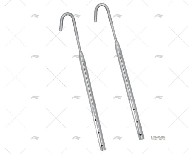ESCADA 6 DEG. INOX PROA EXTRAÍVEL