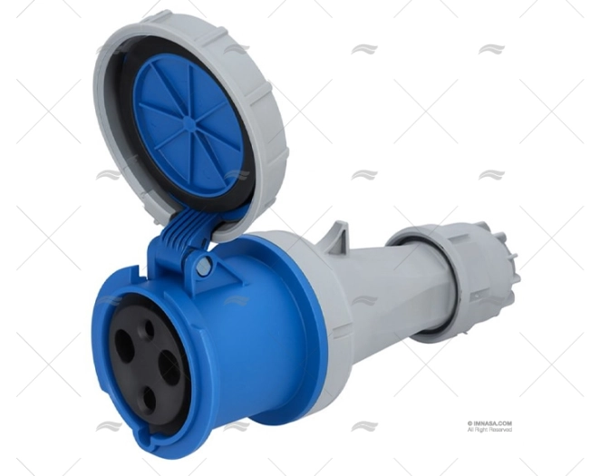 SPINA ELETTRICA FEMMINA 220V 63A 3p 6h IP67