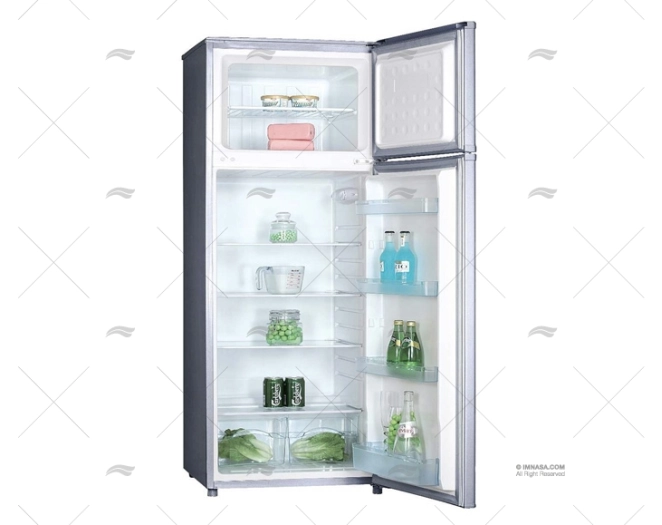 FRIDGE AND FREEZER CR219 SILVER ISOTHERM