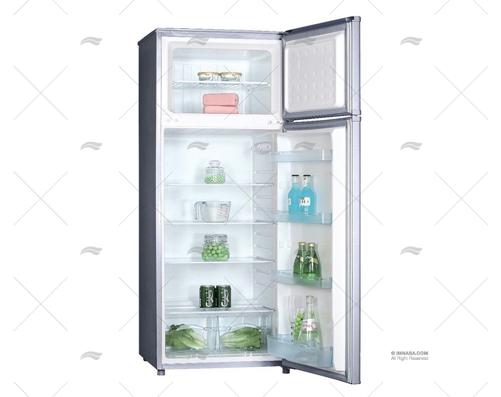 FRIDGE AND FREEZER CR219 SILVER ISOTHERM