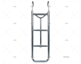 ESCADA 3 DEGRAUS INOX PROA RETRÁTIL