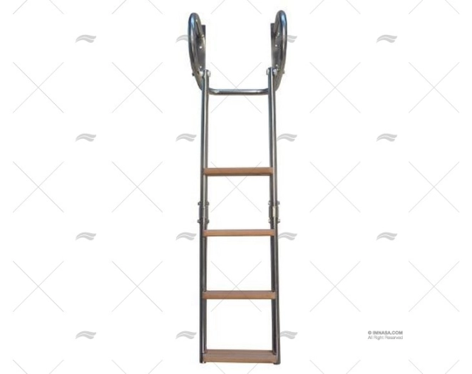 ESCALERA 4 PELD. PLEGABLE AGARRADEROS
