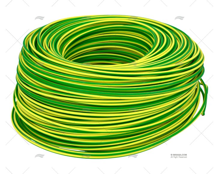 CABLE EL 2,5 MM2 JAUNE/VERT CERT 200m