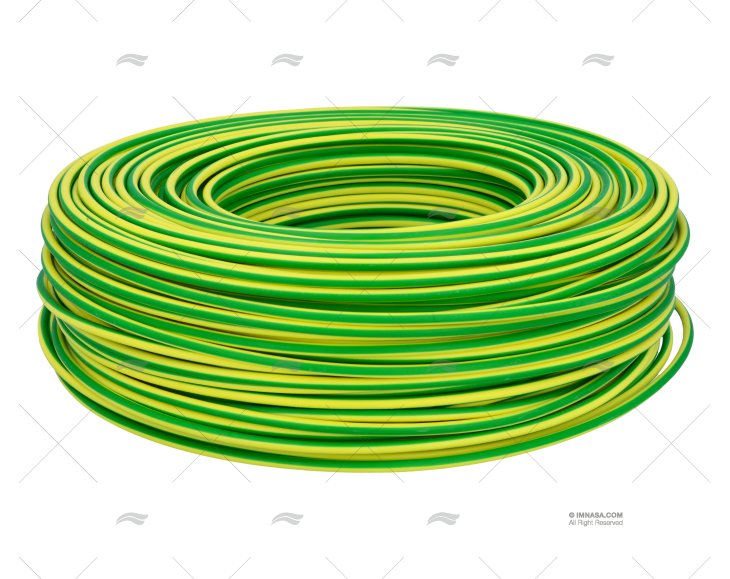 CAVO ELETTRICO 4 MM2 GIALLO/VERDE CERTIFICATO 100m