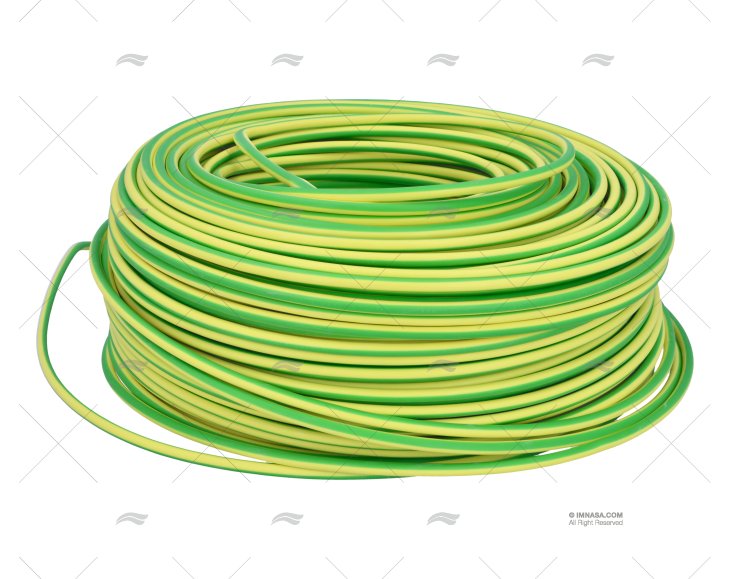 CABLE EL 6  MM2 YELLOW/GREEN CERT 100m