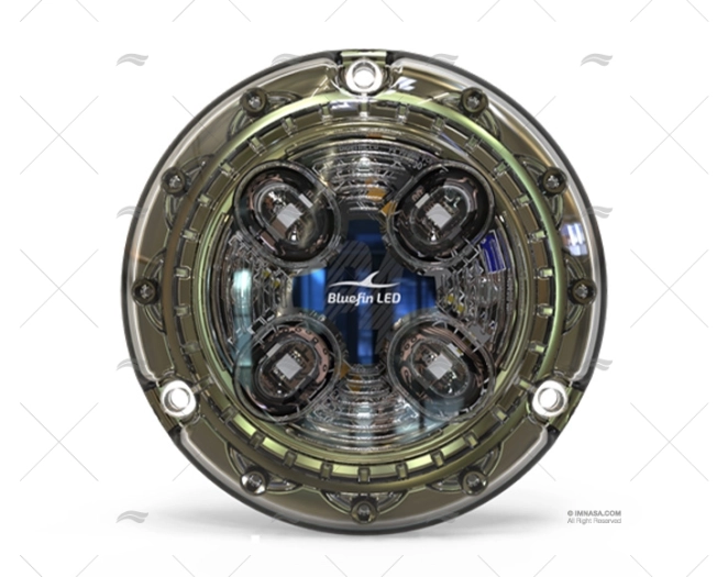 LICHT PIRANHA P4 2000LM 12/24V BLAUW POLYMEER BLUEFIN