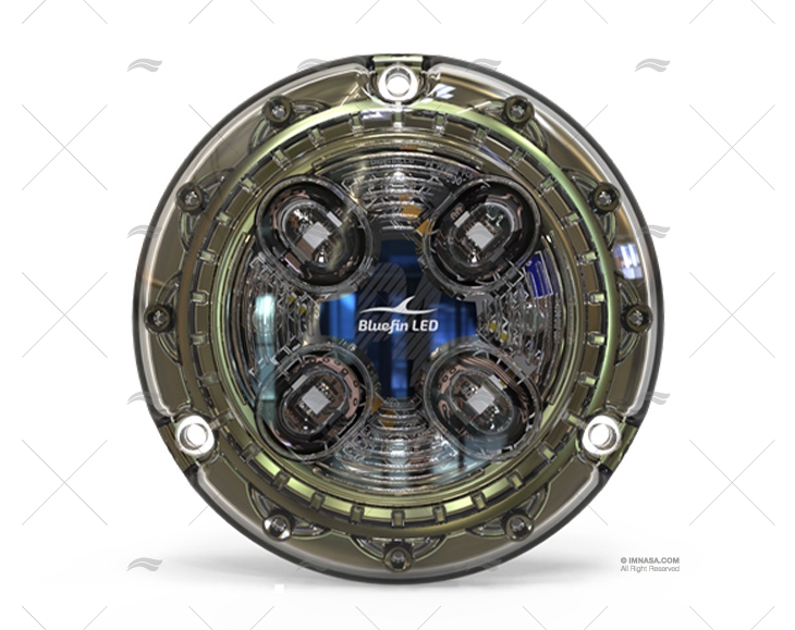 LUCE PIRANHA P4 2000LM 12/24V BLU POLYM BLUEFIN