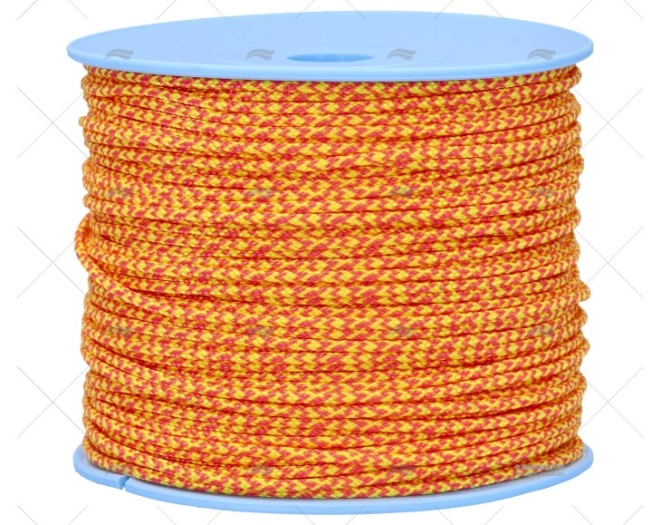 CORDAGE MAGIC SPORT 2mm JAUNE/NÉON/ROSE 100m LIROS