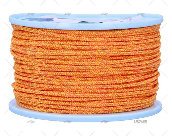 CORDAGE MAGIC SPORT 3mm JAUNE/NÉON/ROSE 100m LIROS